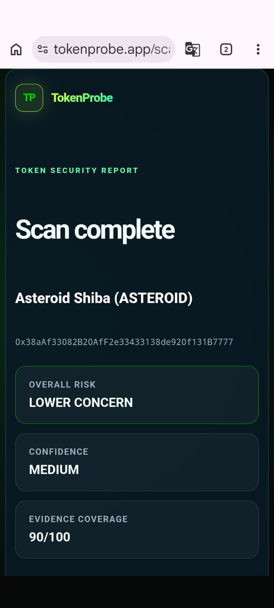 TokenProbeApp tweet picture
