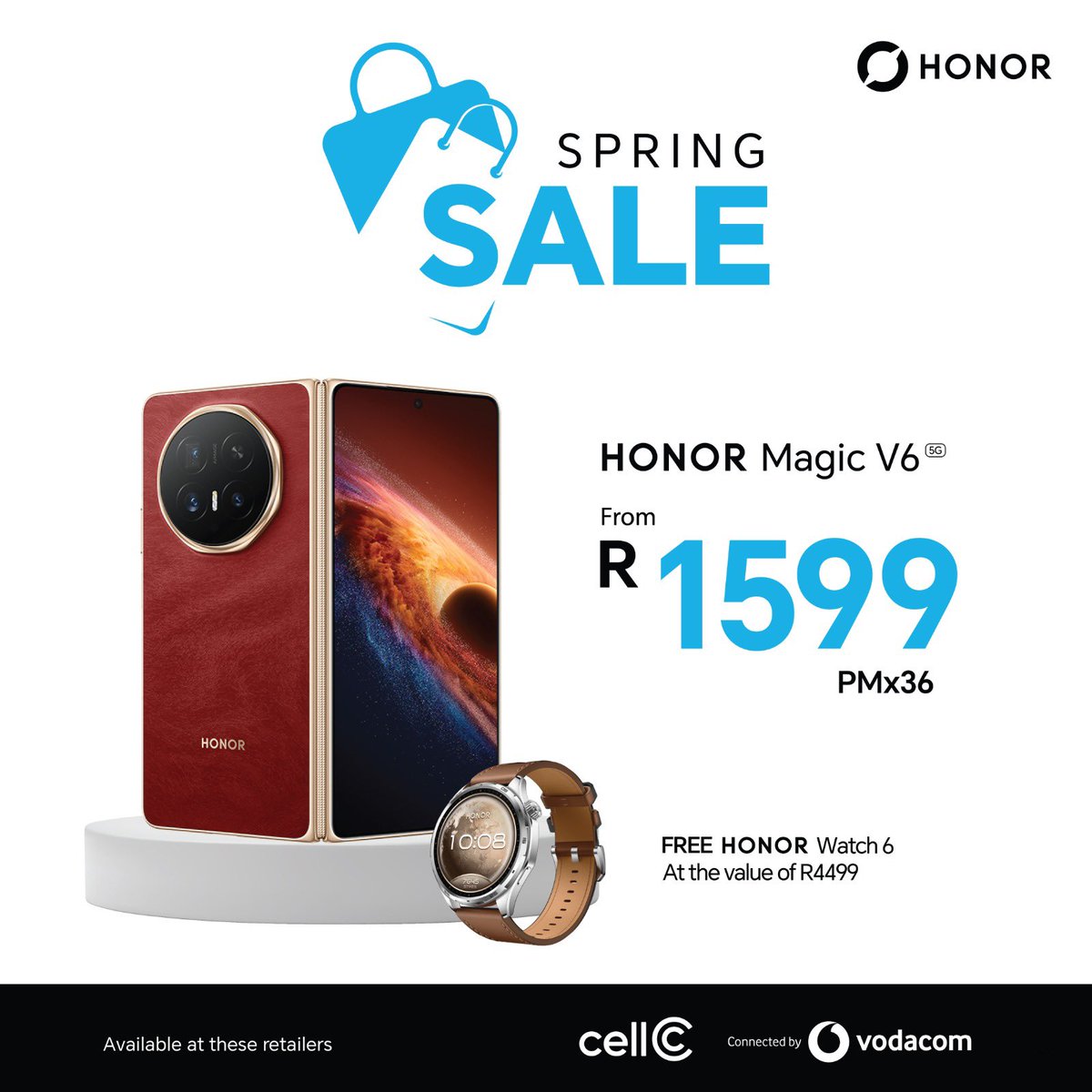 mandy_jnr's tweet photo. 🌸 Spring has arrived with BIG savings! 🛍️📱 The #HONORSpringSale is here with free gifts worth up to R4,499* across selected HONOR devices. 👀🔥

Which @HonorAfrica device are you adding to your cart? 😍

#HONORSpringSale https://t.co/pz5BFVzrVw