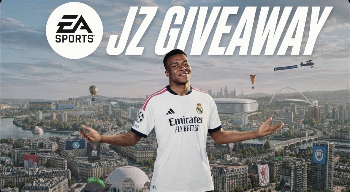 JZinNightCity's tweet photo. 🚨 Win 2 copies of FC27 🚨 

All you have to do enter is
⚽️ Like + Repost 
⚽️ Follow @JZinNightCity 
⚽️ Reply with console and tag a friend

Ends the 25th of September 
Good luck all https://t.co/gGFOpvCUiU