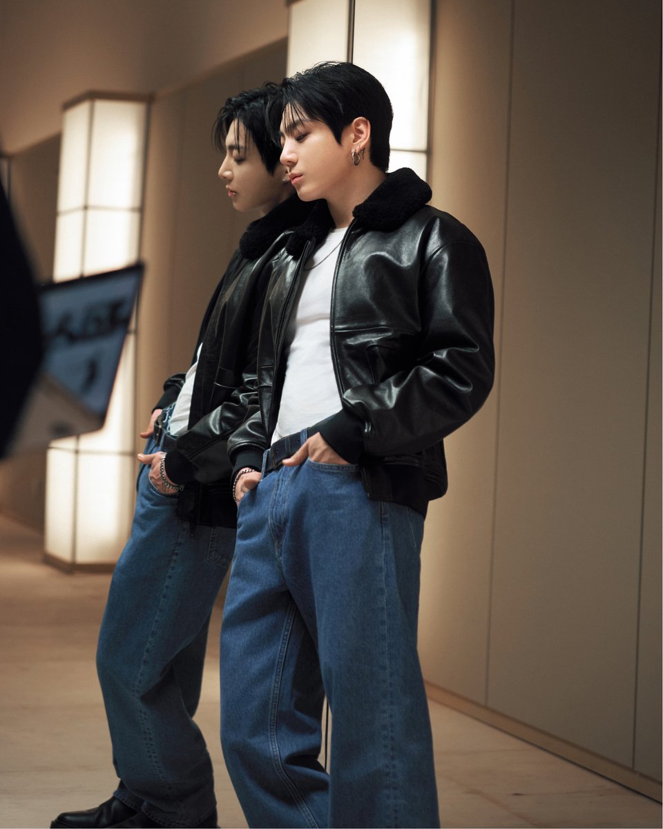 CalvinKlein's tweet photo. between takes. a look behind the scenes with Jung Kook. https://t.co/ewZOPO6UCz