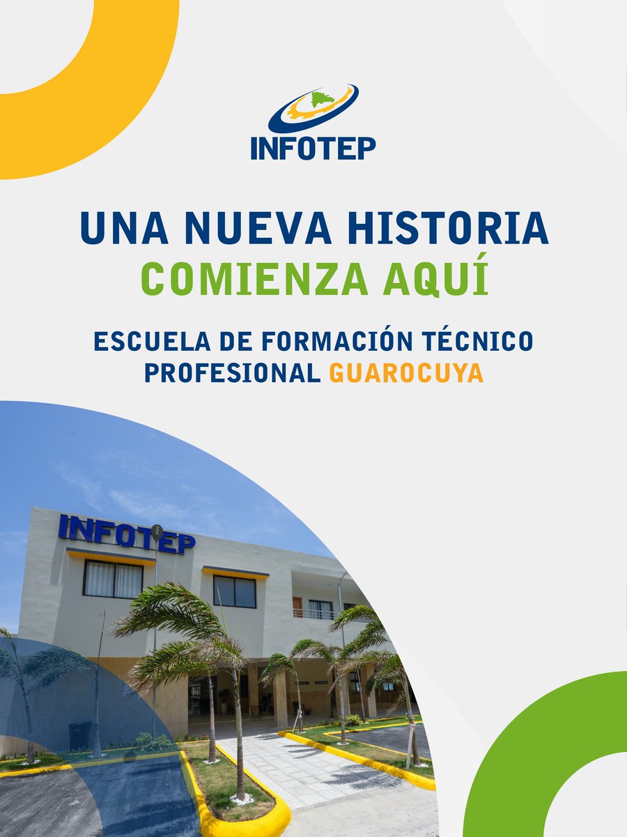 InfotepRD's tweet photo. ¡Conoce la oferta formativa de nuestra Escuela de Formación Técnico Profesional Guarocuya! 🤩💪🏽

Para más información, contactar a nuestra Oficina Satélite Barahona:

📍 Calle Colón No. 46 (Frente al Palacio de Justicia), Barahona
📞 809-524-4875; 809-524-4876; 809-524-4816

#INFOTEP
