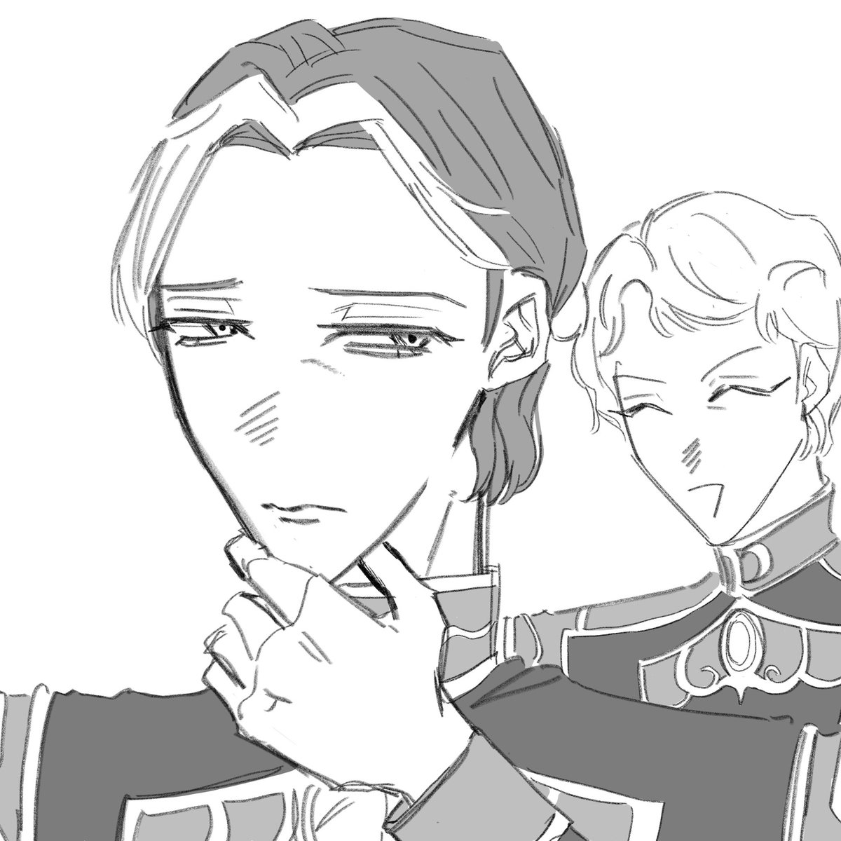 rukeee_i's tweet photo. 最初はｵﾍﾞ単体だったのに気づいたら増えてた落書き https://t.co/eR42BHc3zK