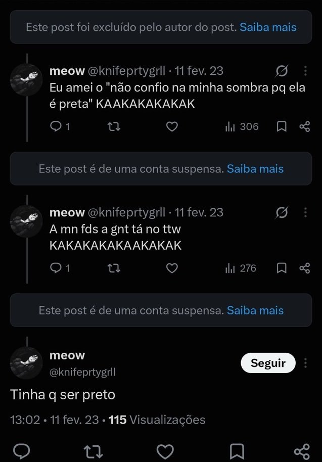 lieeverdeen's tweet photo. @knifeprtygrll @seumusico e vc pode ser racista tb ne sua imbecilM https://t.co/AvEm2LyaAp