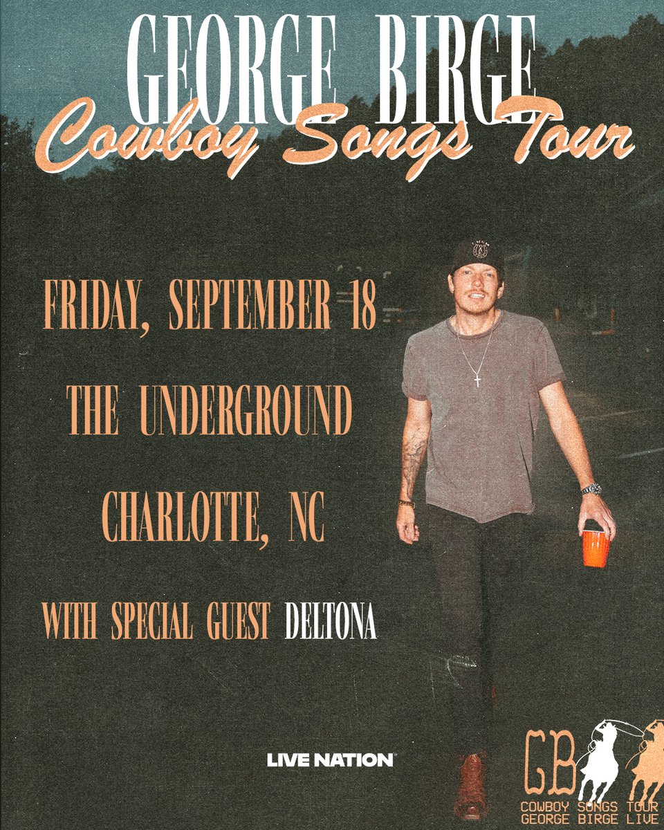 FillmoreNC's tweet photo. TONIGHT (9/18)! George Birge with DELTONA at The Underground!

Doors: 7PM | Show: 8PM

Tickets: https://t.co/VjQkhFru8U
Upgrades: https://t.co/19pQK82VR0 https://t.co/Dclny18v2g