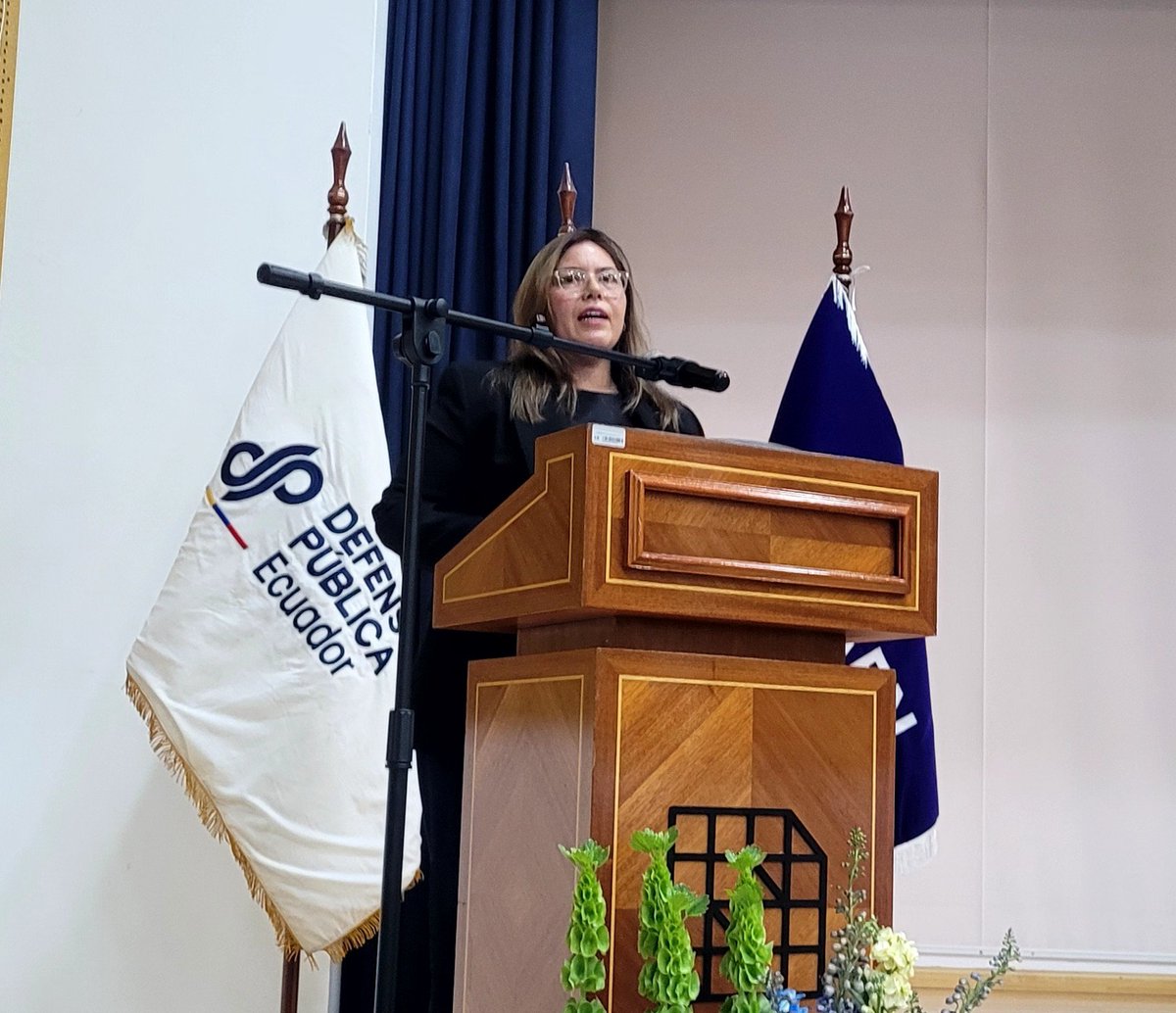 DefPublicaEC's tweet photo. María Antonieta Álvarez, Vicerectora del @IAENUniversidad, destaca que el "II Congreso Internacional de Mediación Diálogo con la Justicia" contará con la participación de expertos nacionales e internacionales, especialistas de amplia trayectoria, que permitirán crear un espacio de intercambio técnico y de conocimientos sobre los métodos alternativos de solución de conflictos.

#MediaciónDefensoríaPública