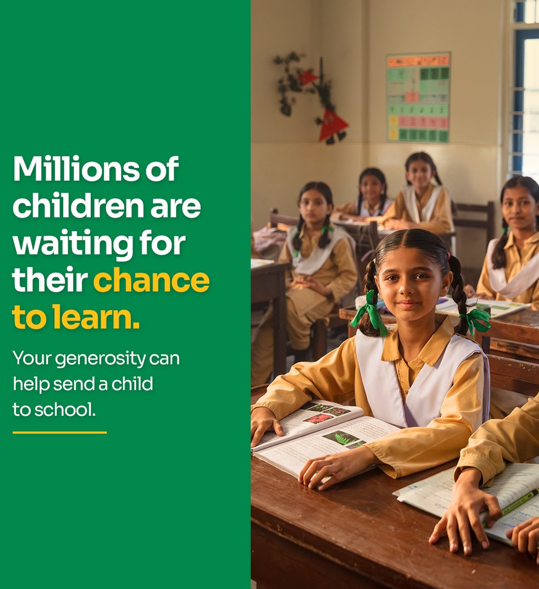 TCFPak's tweet photo. With the right support, a classroom can be the beginning of lasting change. Support TCF and help more children access education and continue learning: 
https://t.co/cnwLbyUQga https://t.co/6VSbatEIlw