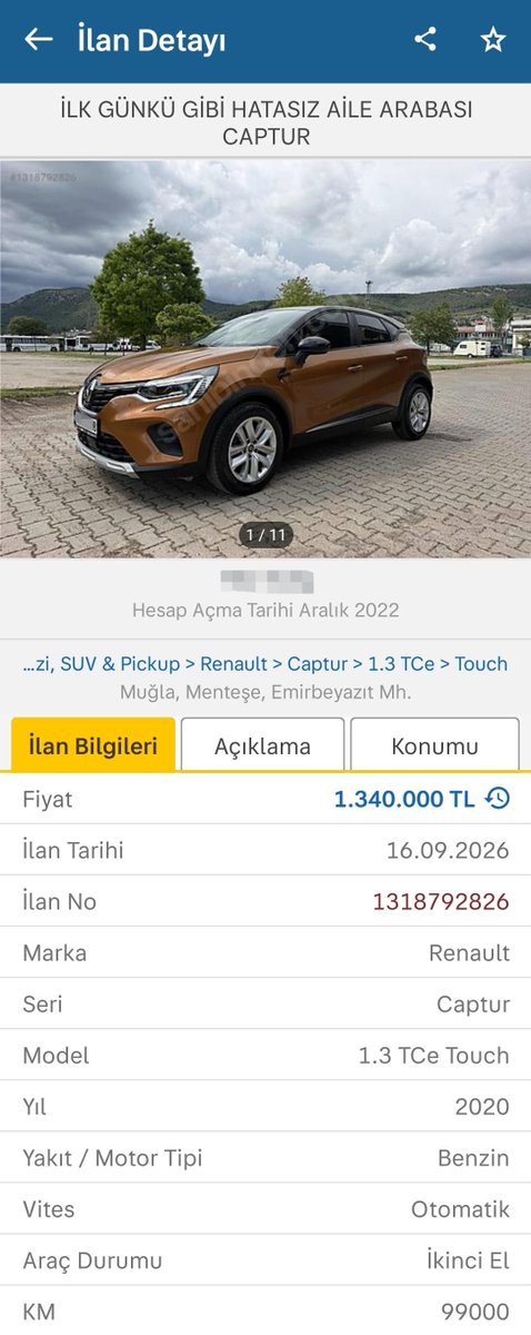 _ilanlariniz's tweet photo. "CAPTUR 1.3, EGEA 1.6, VİTARA 1.4

Merhaba  1.300.000 bin benzinli suv öneriniz neler olur çok kararsız kaldım hangi araca baksam bi kroniği var" https://t.co/v3XlSzVGvE