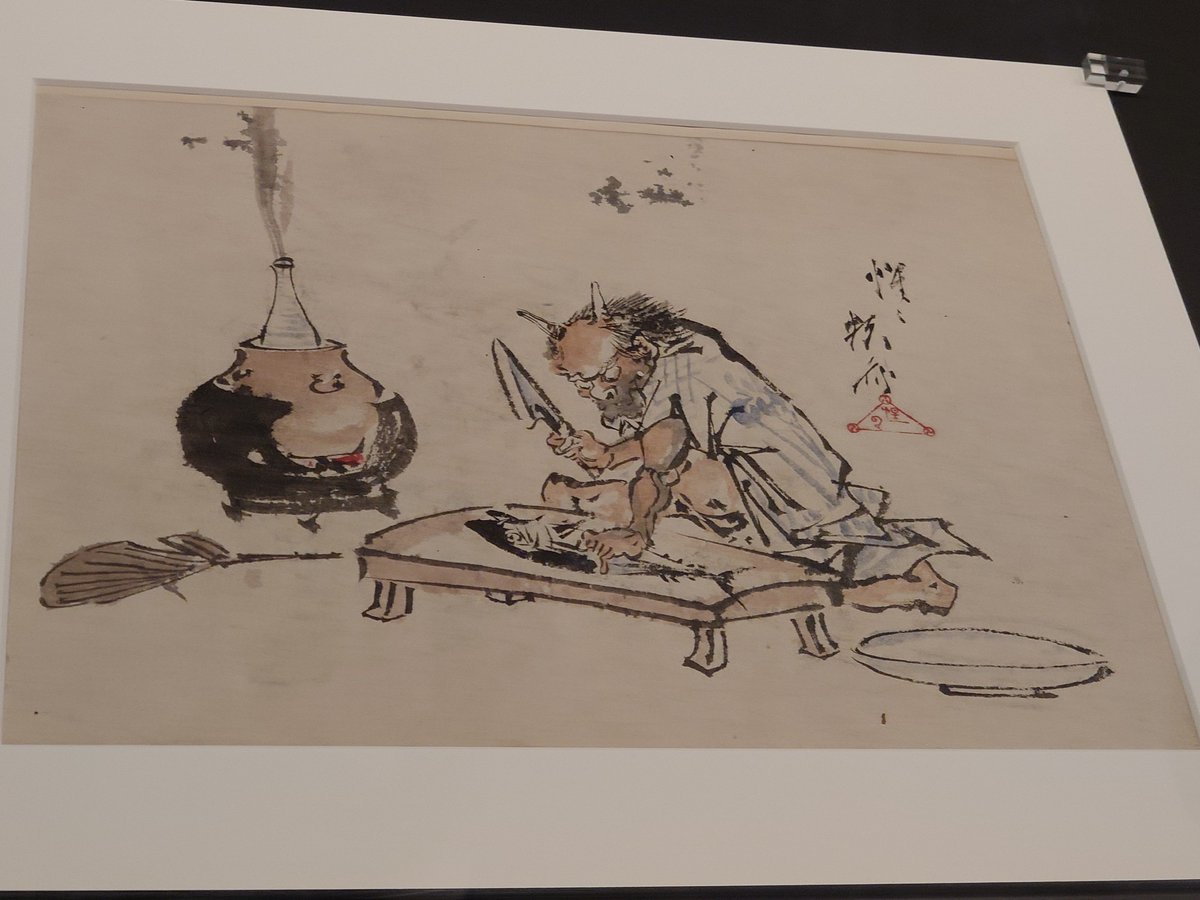 takahatori's tweet photo. 死してなほ命の水の燗つけて筆を寄越せや画鬼の本懐

画に狂い酒に狂うて暁の闇を固めて磨墨とせむ

猫が云う「笑ってお呉れ、そつくりに真似できたらう人の有様」

#河鍋暁斎の世界
#短歌 https://t.co/hn7sBybWvv