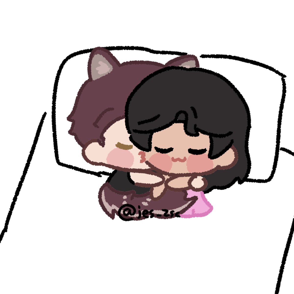 jes_zsc's tweet photo. ✨🐺 sleep valval before and after https://t.co/6h5Mhhxq3Q