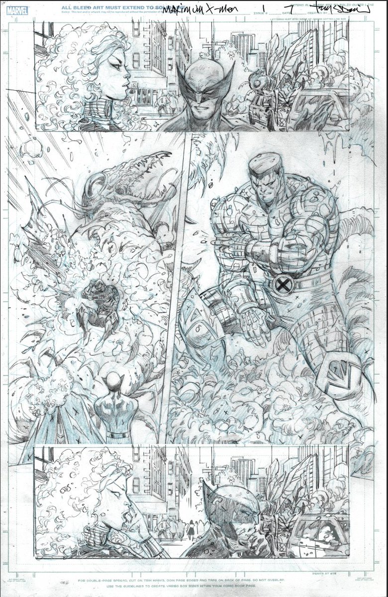 TonyDanielx2's tweet photo. How it started, how it ended #MaximumXMen #1 inks by @mark_morales11 colors by @leoarts #marvel written by Christopher Yost, pencils by me. In stores Dec 2 #wolverine #storm #colossus #magik #xmen @MarvelComicsHQ https://t.co/GftJoVD5wU
