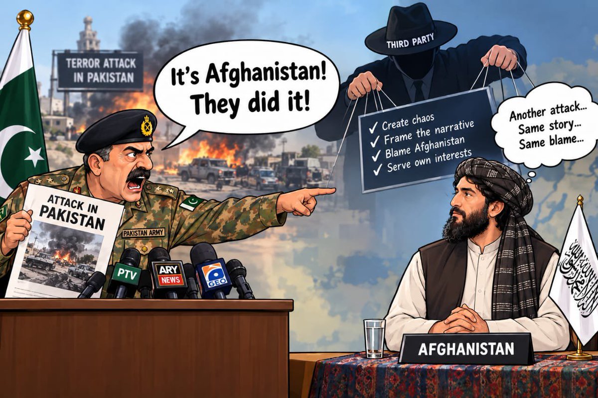 StrategicWat's tweet photo. 🔴The stance of the Pakistani military and intelligence agencies after every attack in Pakistan.

This is the Pakistani military regime’s latest tactic for covering up its failures. https://t.co/gRgWF9E1bC