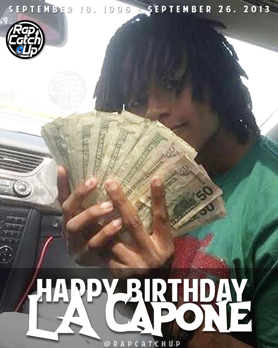 RapCatchUp's tweet photo. Happy Birthday to Legendary Drill rapper #LACapone, real name Leonard Anderson. 

He d*ed in 2013 at the age of 17, but he would have been celebrating his 30th Birthday today. Rest Up 🎂🕊️ https://t.co/3cjkArqFEL