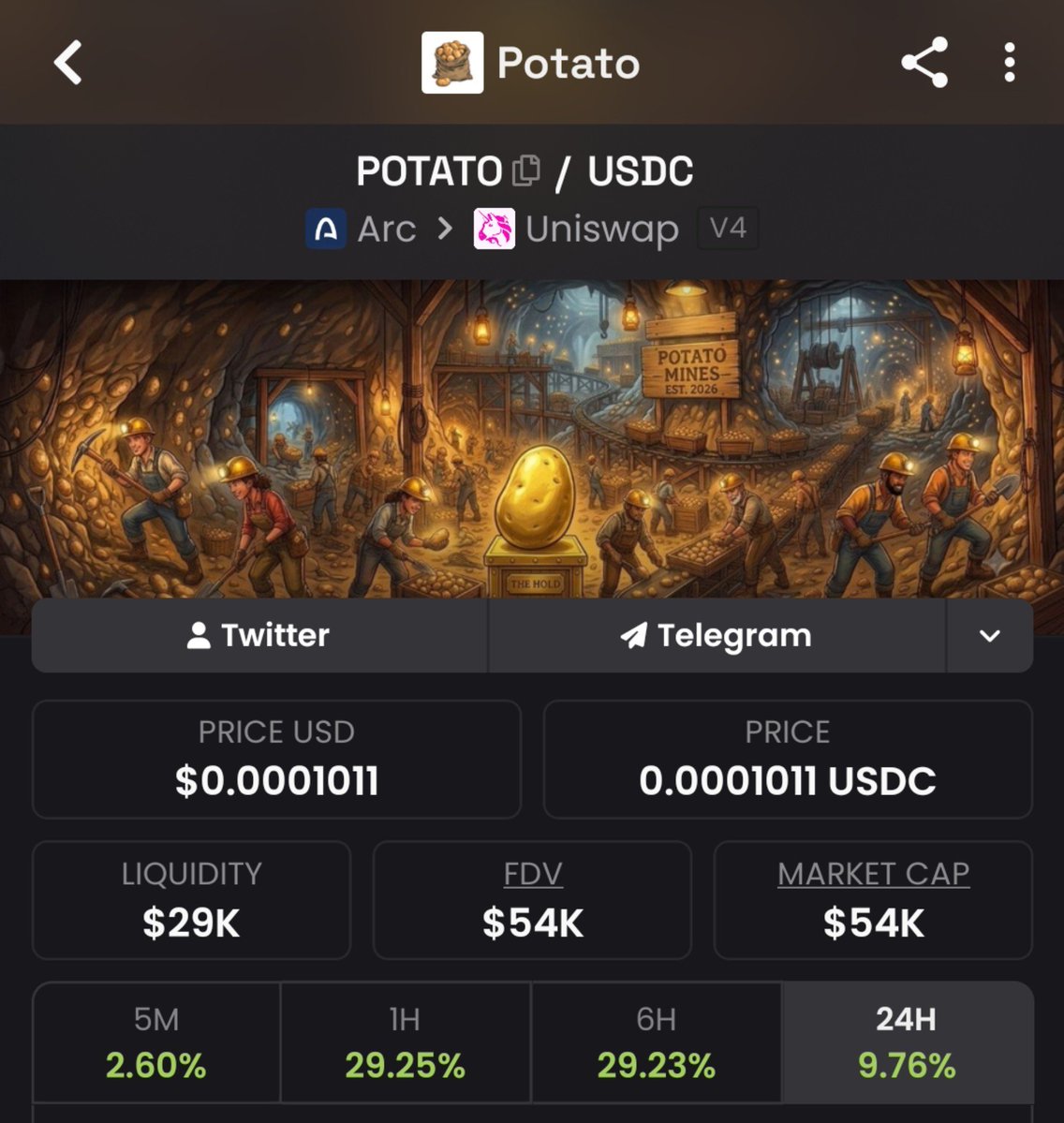 Potatonarc's tweet photo. Told you… 🥔👀
$POTATO WILL FOLLOW $ARGUS 🚀🔥
That’s why it’s called the Argus Mascot 😎🥔
Argus moves → Potato follows. 
Argus runs → Potato runs harder. 🚀
The mascot knows the way 👀🥔🔥

@rdbotato @samconnerone @Arguspad @jerallaire @circle
#arc #argus #potato https://t.co/AfjnMwUPsf