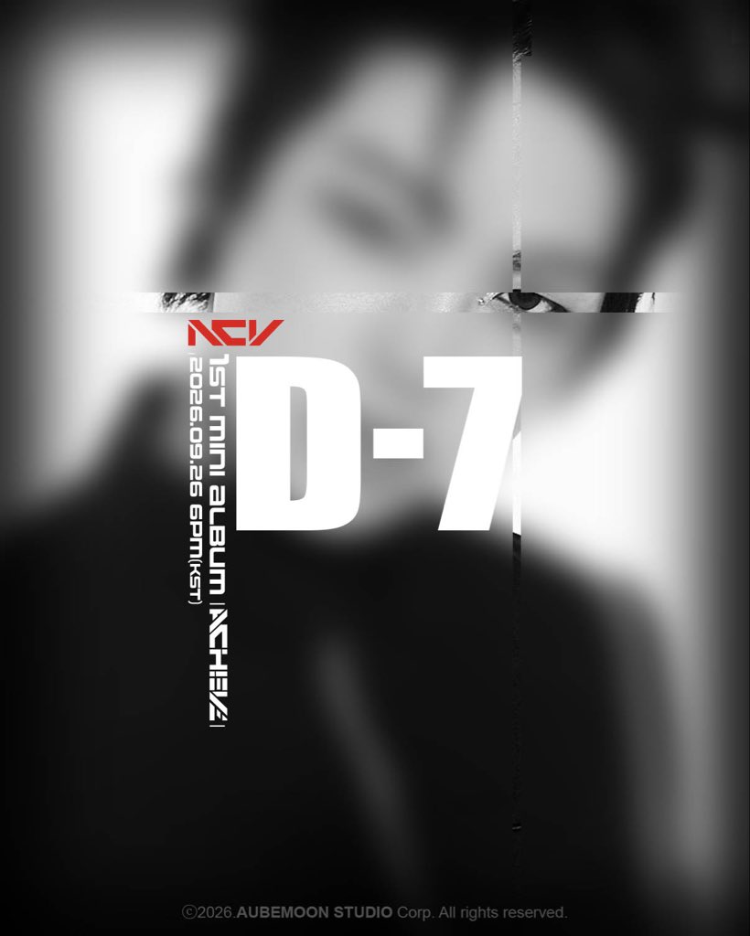 nchiveofficial's tweet photo. 📣D-7📣

NCV 1st Mini Album [ACHIEVE]

🌎 2026.09.26. 6PM (KST) 

#NCV #NCHIVE #엔카이브
#NCV_ACHIEVE
#NCV_INCEPTION_터져 https://t.co/LBzGIMF08t