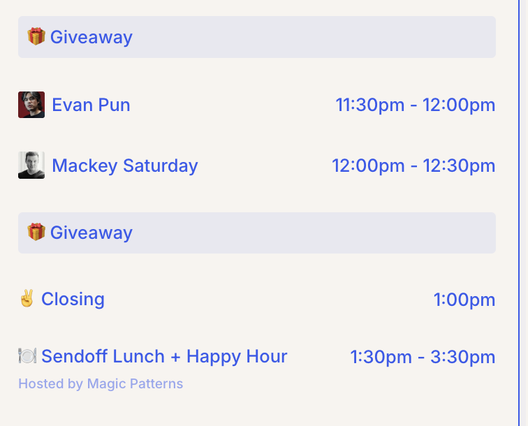 magicpatterns's tweet photo. We had a great time @ValioCon!
 
Join everyone later for the official Sendoff Lunch + Happy Hour at 1:30pm, just down the street from the theater.

Flying Pig Pub &amp; Kitchen 🍻
Address: 509 Mission Ave, Oceanside, CA 92054 https://t.co/3B47ZmbWNU