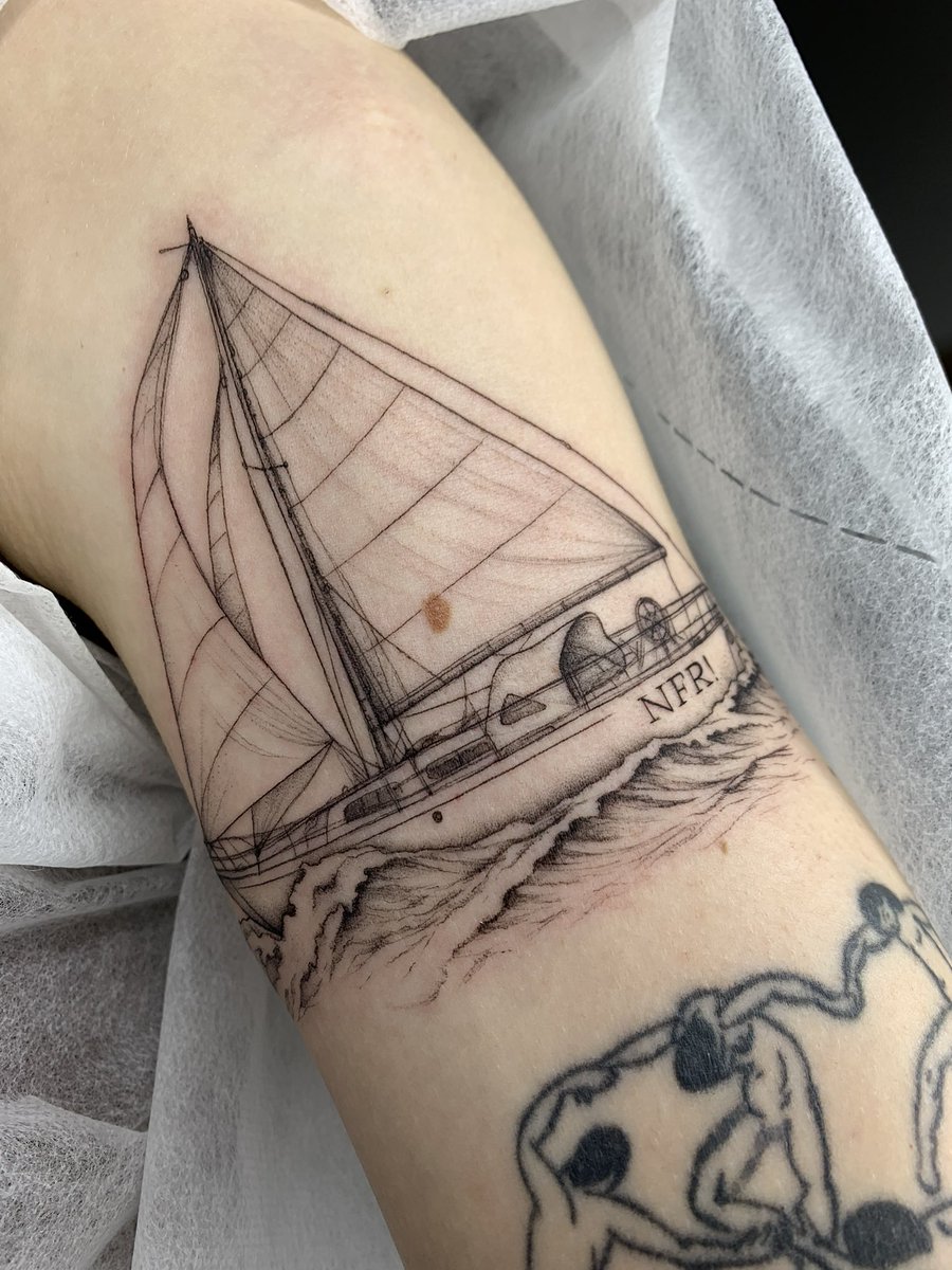 aqueefmarine's tweet photo. everyone check out my NFR inspired tattoo😇😇😇 https://t.co/84YtvnbmMK