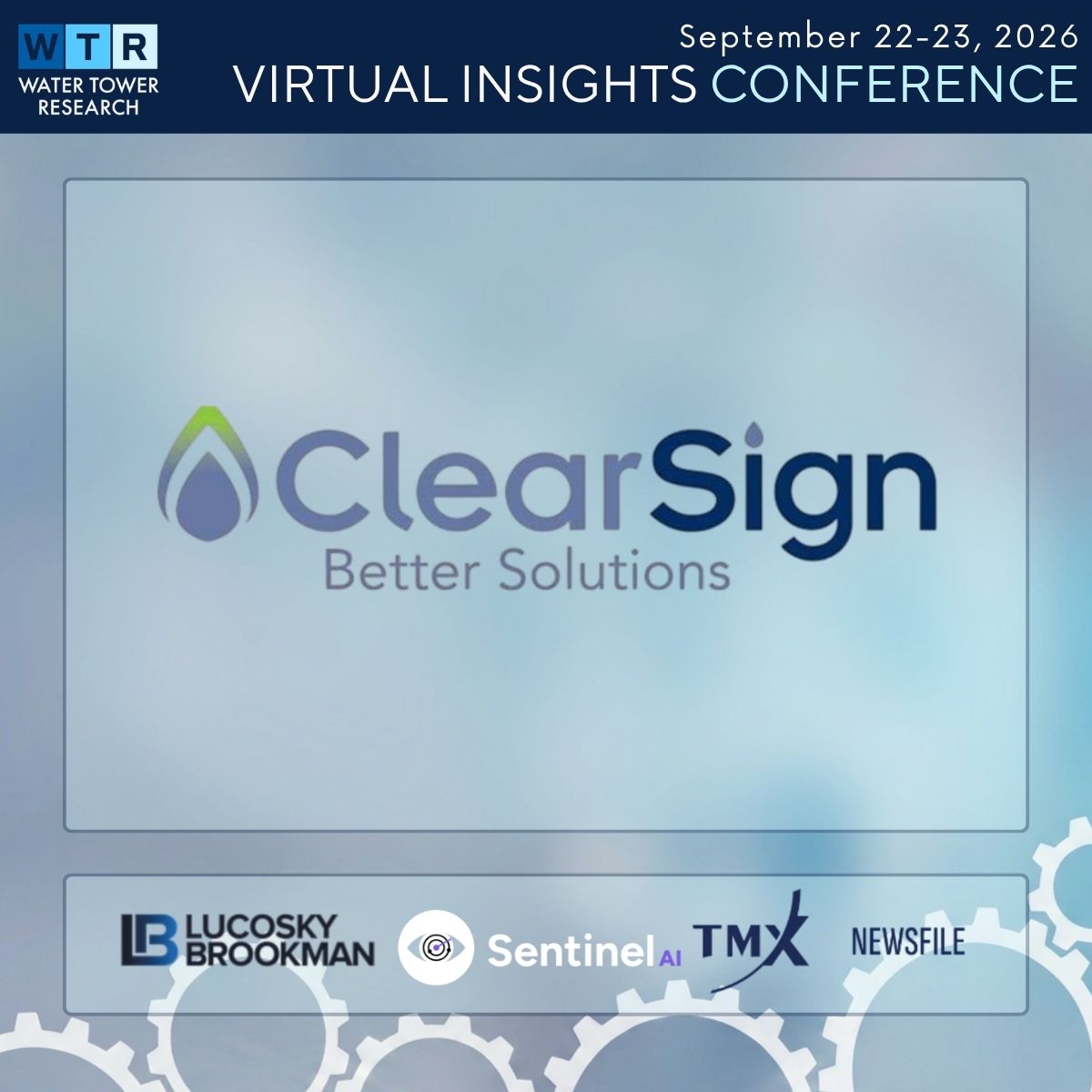 WTR_Research's tweet photo. ClearSign Technologies ($CLIR) heads to the WTR Virtual Insights Conference, Sept 22 to 23. CEO Dr. Jim Deller will represent the company. 

Register: https://t.co/fKQshkXiVW

#WTRInsights https://t.co/AhfFuprSY7