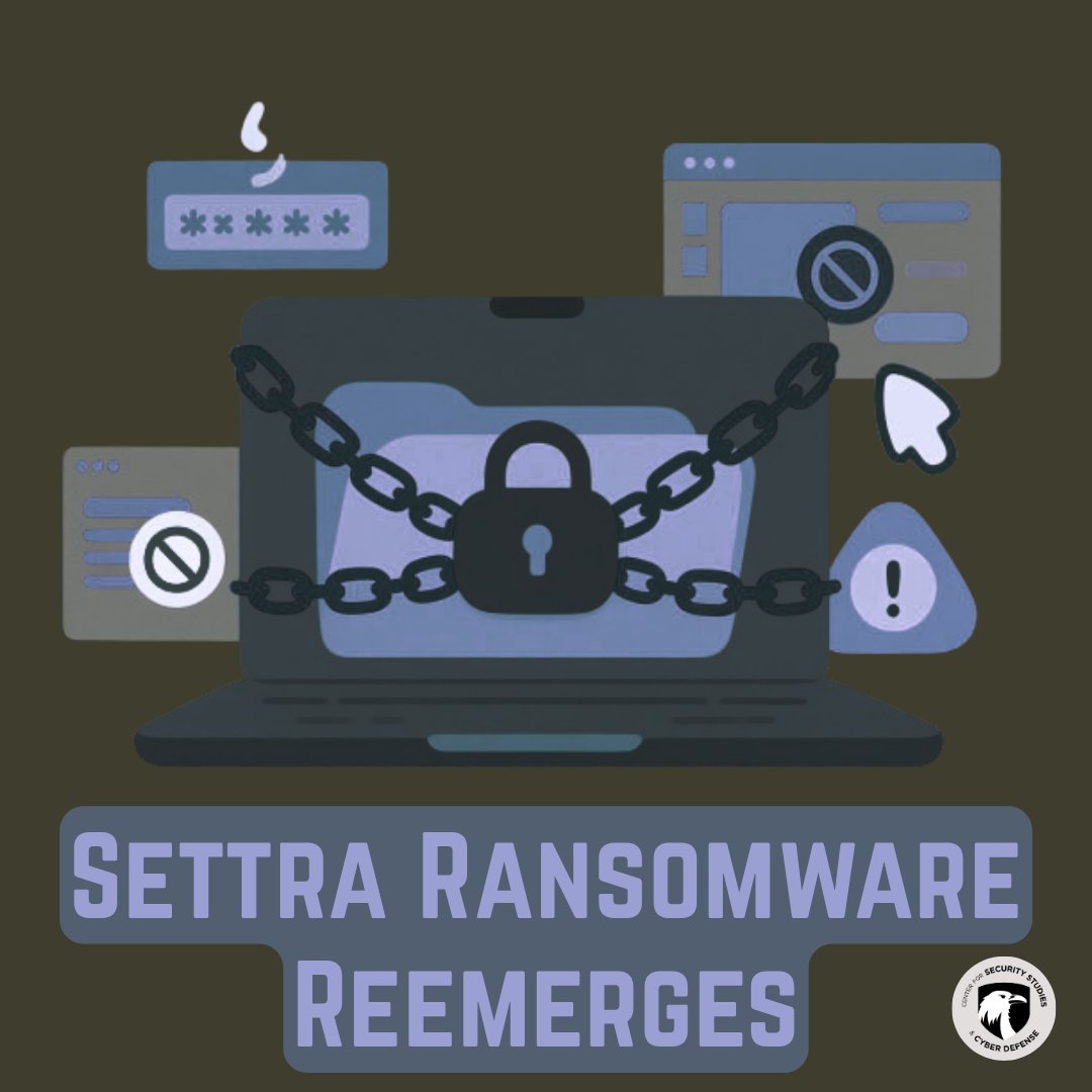 CSSCD_AU's tweet photo. The emerging Settra ransomware group is using MeshAgent, a real RMM tool, to maintain access in recent attacks. Huntress observed attackers clearing Windows event logs, disabling recovery features, and evading security tools before encrypting files.

https://t.co/tbNhQvSpZd https://t.co/C4wn0XeVdu