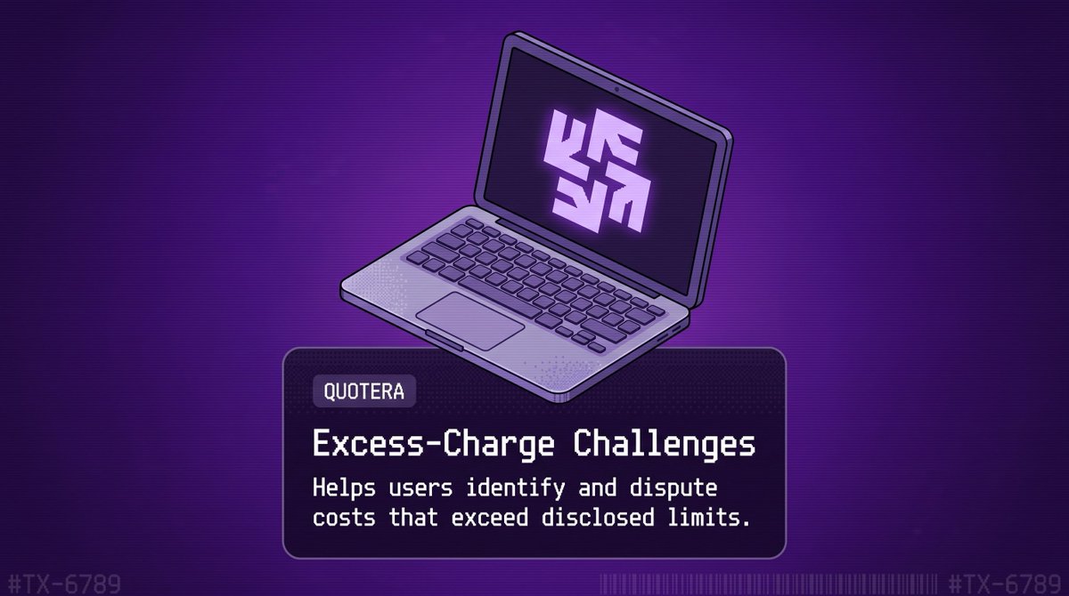 QuoteraMastery's tweet photo. What happens when the final cost goes beyond the disclosed limits?

Quotera helps users identify excess charges and challenge costs that exceed the limits established in the pre-trade quote. https://t.co/6aB9FIx88p