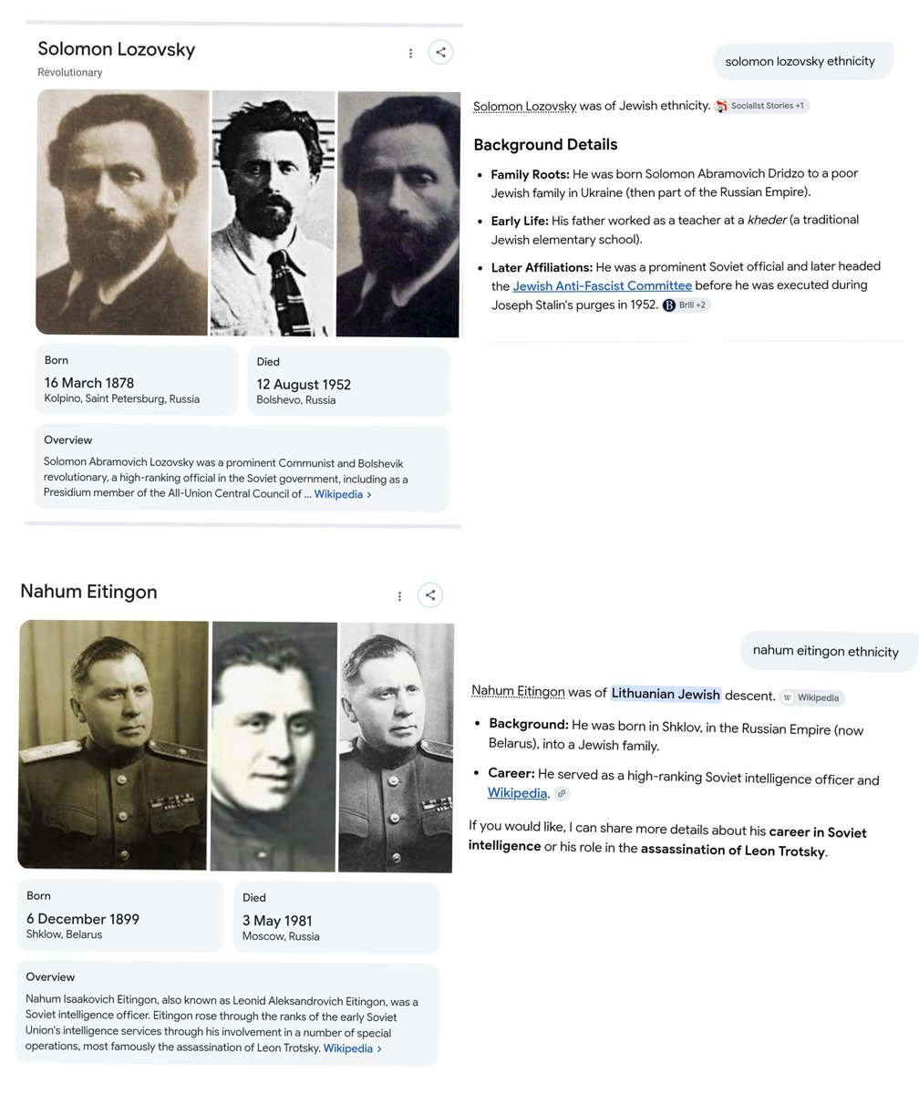 JasonDoyle1589's tweet photo. @JohnnyDubois19 @AnarchoCougar @kameronwaters @MeritFreeman You can search up every name on that list here is 8 examples , yes later on the soviets did purge you guys After WW2 (stalin) but early communist soviet Union was run by the bolsheviks ✡️ https://t.co/j4vFO06Vct
