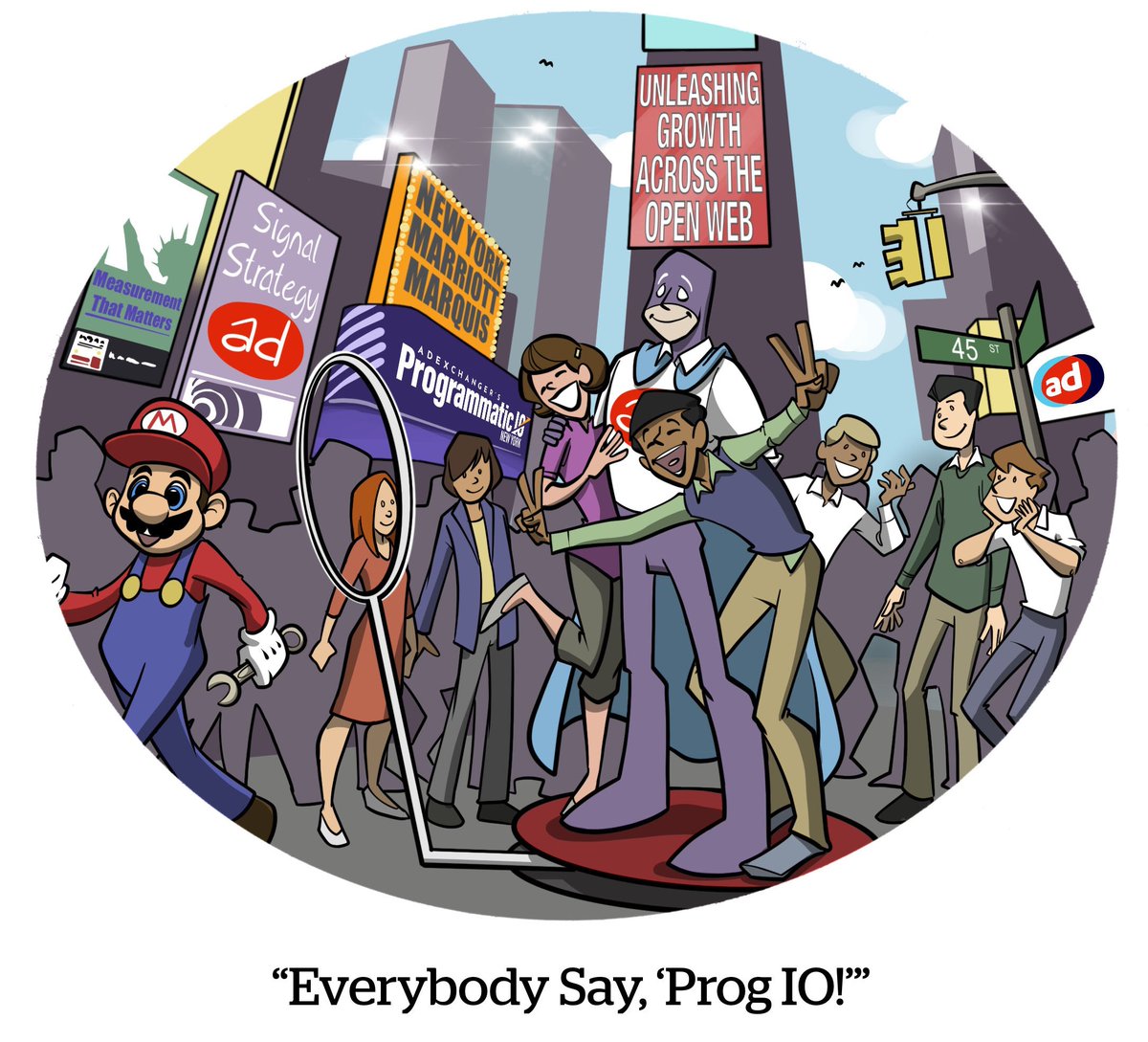 NachoCarnes's tweet photo. A new comic strip from #AdExchanger: “Everybody Say: ‘Prog IO!'” https://t.co/AIXSZqWJGv https://t.co/Q9qmtCQxCo