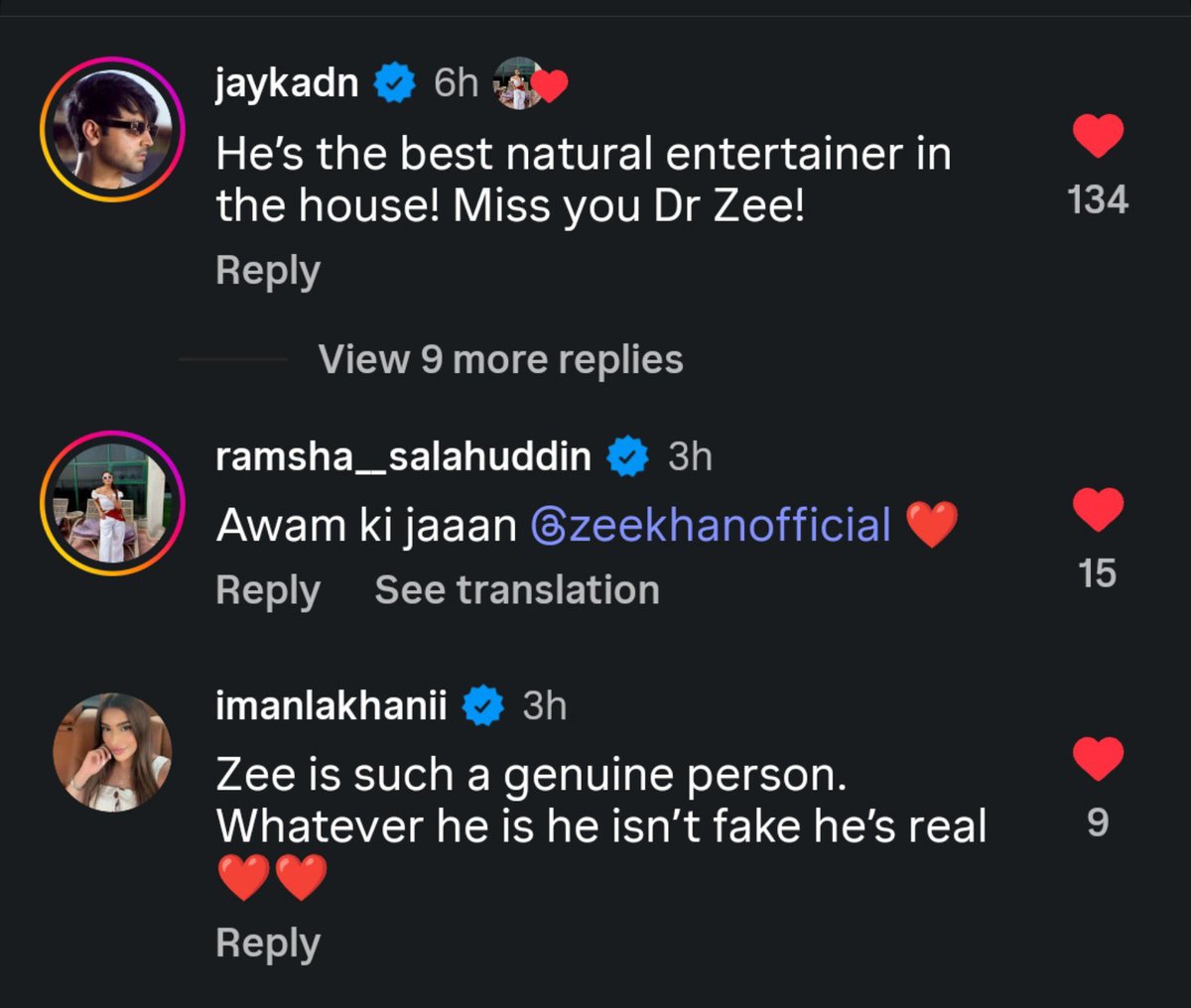 hehecoollll's tweet photo. ex contestants of tamasha 5 , praising dr zee 🥺❤️

#DrZeeKhan • #Tamasha5 https://t.co/HLIGisf5Z7