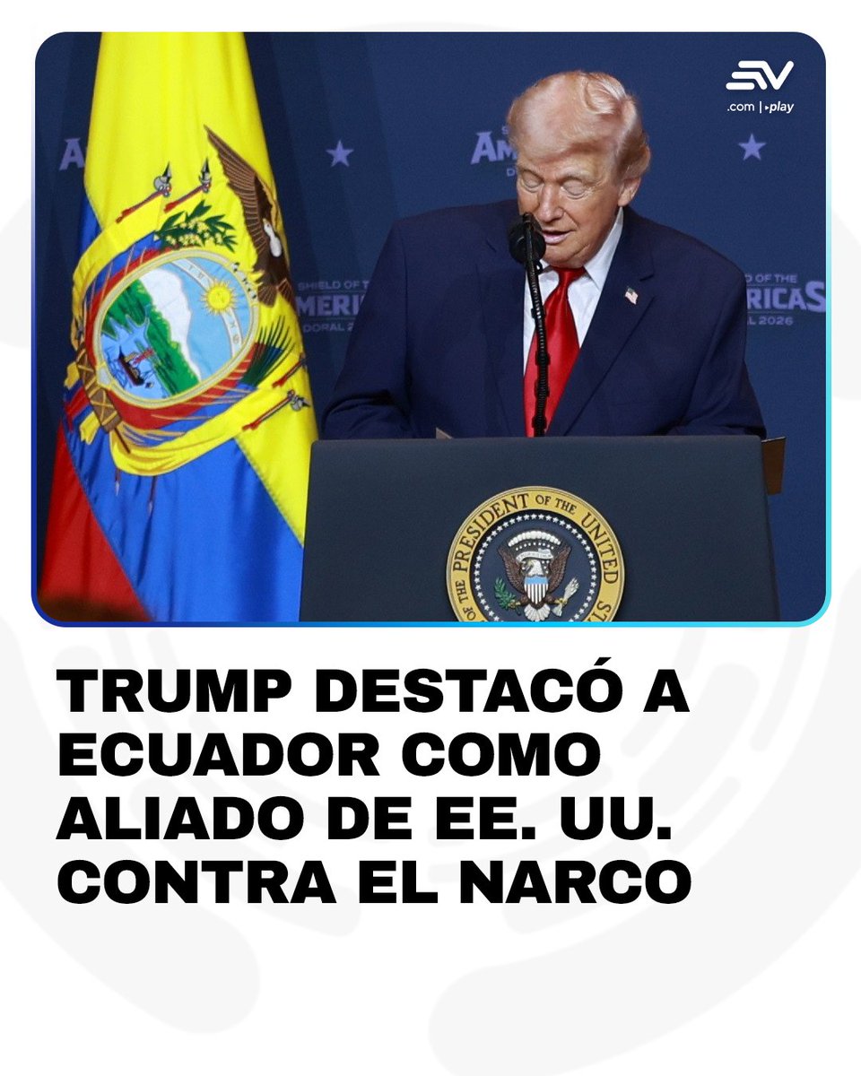 EcuavisaInforma's tweet photo. https://t.co/7ZJls1pEvU | El presidente estadounidense incluyó a Ecuador, junto con Argentina y El Salvador, entre los principales aliados del hemisferio en la lucha contra el narcoterrorismo.📌  Daniel Noboa celebró el reconocimiento. https://t.co/pBkyymtzJ5