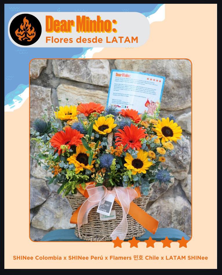 SHINeeBq2008's tweet photo. 💐Latinoamérica apoyó a Minho en KBS Music Bank con un hermoso arreglo floral para celebrar su comeback presentando Make It Hot.
Colaboran: 
@SHINee_Colombia 🇨🇴
@Flamers_Chile 🇨🇱
@latamshinee 🇦🇷🇲🇽
@SHINeePERU 🇵🇪
Más info en: https://t.co/daQBKw4RIW https://t.co/PwLyWUvx8K