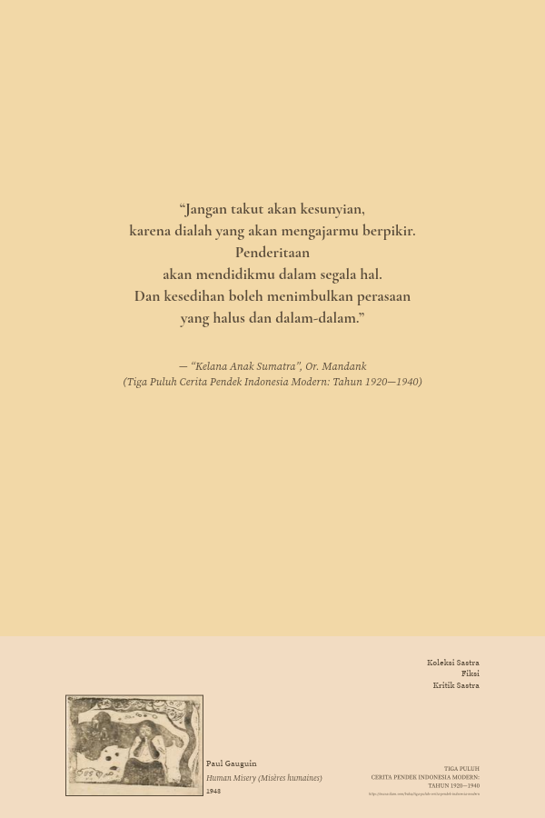 masasilamdotcom's tweet photo. 𝐓𝐢𝐠𝐚 𝐏𝐮𝐥𝐮𝐡 𝐂𝐞𝐫𝐢𝐭𝐚 𝐏𝐞𝐧𝐝𝐞𝐤 𝐈𝐧𝐝𝐨𝐧𝐞𝐬𝐢𝐚 𝐌𝐨𝐝𝐞𝐫𝐧: 𝐓𝐚𝐡𝐮𝐧 𝟏𝟗𝟐𝟎—𝟏𝟗𝟒𝟎

Format: EPUB
𝐅𝐢𝐤𝐬𝐢 · 𝐊𝐨𝐥𝐞𝐤𝐬𝐢 𝐒𝐚𝐬𝐭𝐫𝐚 · ~4 𝐣 𝟒𝟐 𝐦𝐧𝐭 · 𝟓𝟔.𝟑𝟎𝟓 𝐤𝐚𝐭𝐚
Terbit pertama: 1994

Baca dan unduh gratis di:
https://t.co/LYQD79gS09 https://t.co/LqOSXpq5FD