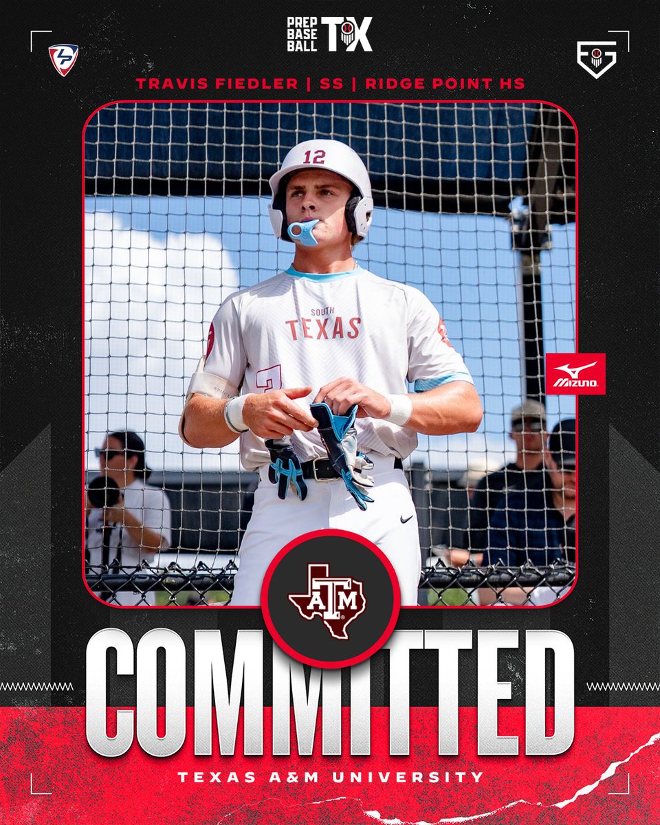 PrepBaseball_TX's tweet photo. #𝐏𝐁𝐅𝐆𝟐𝟔 𝐂𝐨𝐦𝐦𝐢𝐭𝐦𝐞𝐧𝐭 𝐔𝐩𝐝𝐚𝐭𝐞 👏

+ '28 SS Travis Fiedler (@Travis_Fiedler6 | @RPHSBaseball) has committed to @AggieBaseball 
  
Fiedler represented South Texas at the 2026 Prep Baseball Future Games. @prepbaseball 

👤:  https://t.co/n2VwIHrh0Q https://t.co/XPyu5mZFbp