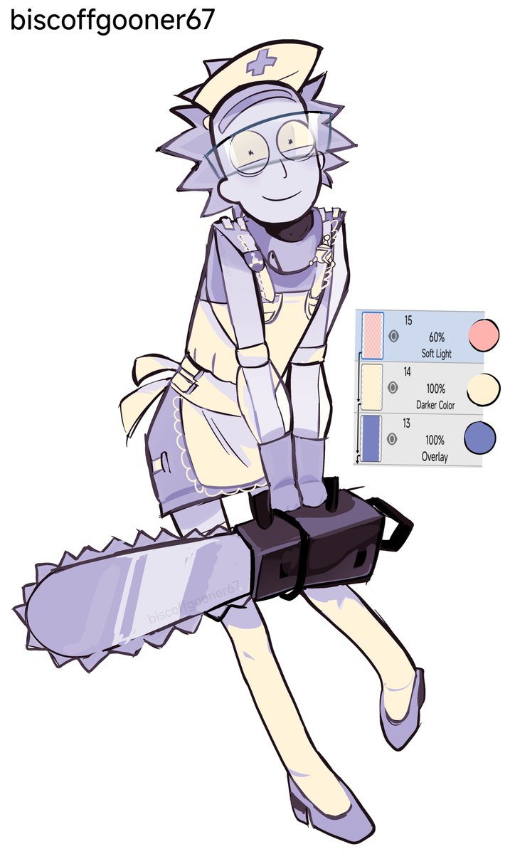 biscoffgooner67's tweet photo. i like drawing #nurserick 
how do i make drawings look less flat... https://t.co/I3KgIlblkl
