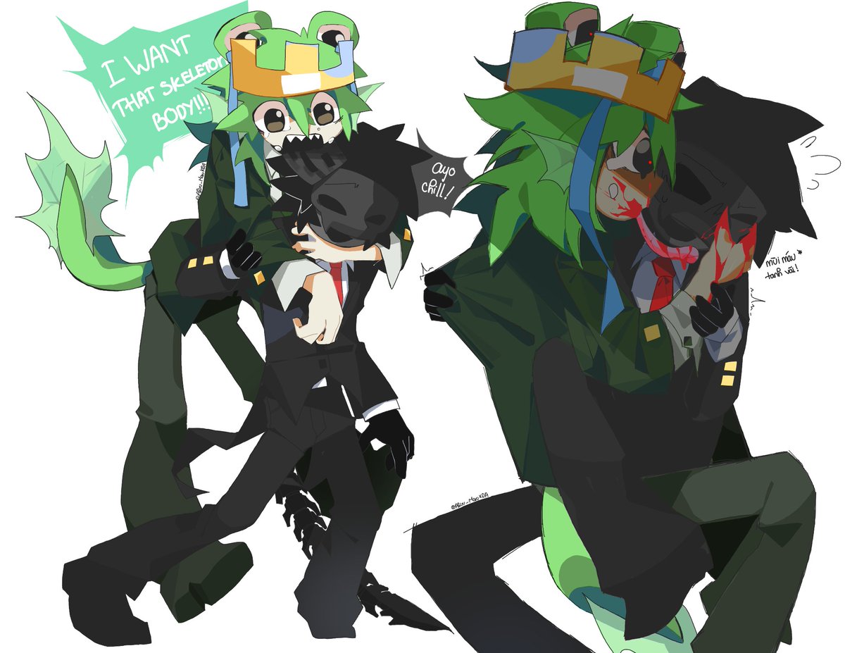 Akiru_MaruKDA's tweet photo. He just wanted to taste it.  
#frox #grox #froggydude #froggygrox https://t.co/Qpcn92dQhz