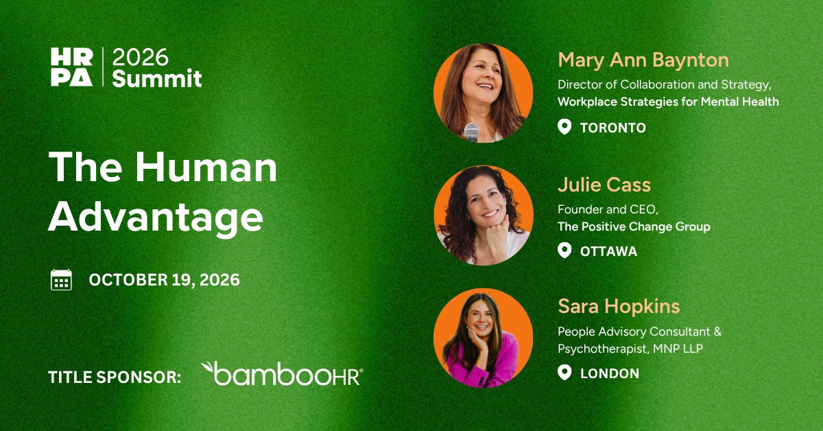HRPA's tweet photo. 🚀 1 month to go! Who's taking the stage in your city?

On Oct 19, these experts tackle what it takes to create workplaces where people thrive!

📍 Toronto: Mary Ann Baynton
📍 London: Sara Hopkins
📍 Ottawa: Julie Cass

Pick your city &amp; secure your spot: https://t.co/s8cM7SfBF3 https://t.co/0err3PjRO8