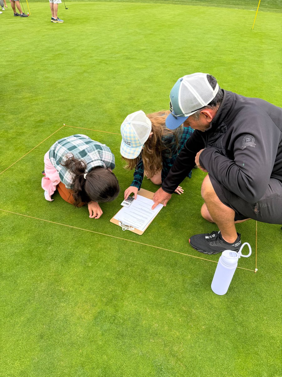 TheFirstGreen's tweet photo. Erin Wolfram and Dave Phipps attended the Patty Jewett Golf Course First Green field trip with 5th grade students from Keller Elementary yesterday! These videos really show how interactive these events are and how quickly the kids became engaged on the course. 

@GCSAA https://t.co/3O9Bc0LsRU