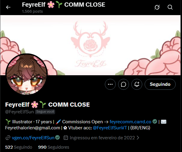 FeyreElfsunVT's tweet photo. Eu estou tão perto da minha meta de mil seguidores... https://t.co/PCT10WUzdV