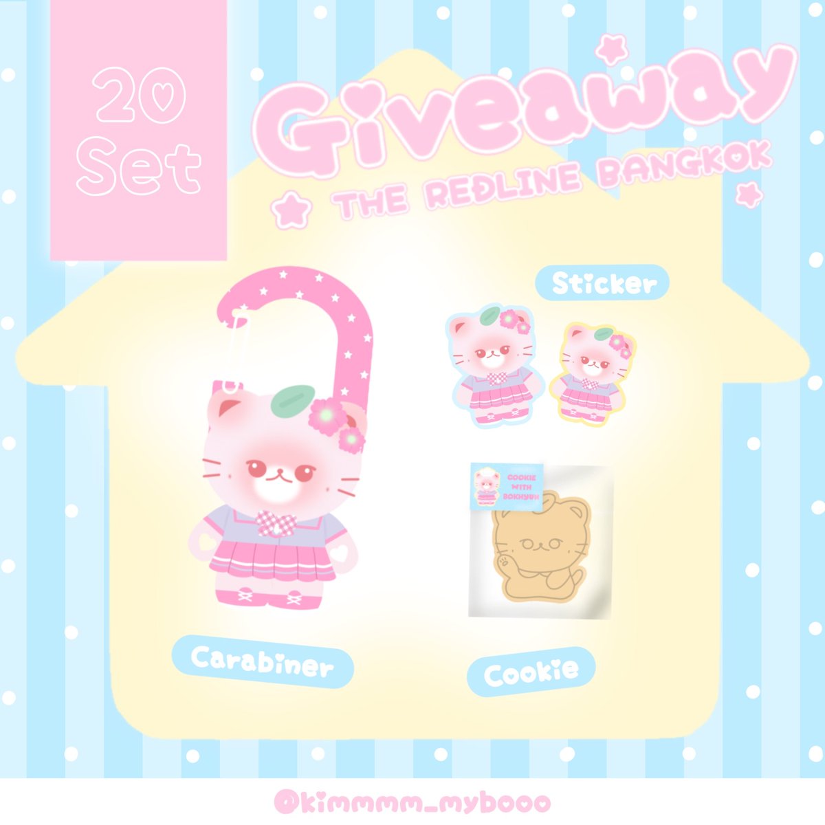 kimmmm_myboo's tweet photo. ˗ˏˋ💭pls rt 🫧 ⁺◟ ✿ 

🛵💨 giveaway the recline
🎀 (jaehyun bokhyun)😽🩷🌟

♡‧₊˚only 20 set ♡̷🍑🐈
- carabiner
- sticker
- cookies 🍪

loc : thammasat stadium 🏟️
date : 1 Nov 2026
time : tba 

#THE_REDLINE_BANGKOK
#NCT127_5TH_NEOCITY_BANGKOK_THE_REDLINE https://t.co/QYz28biafc