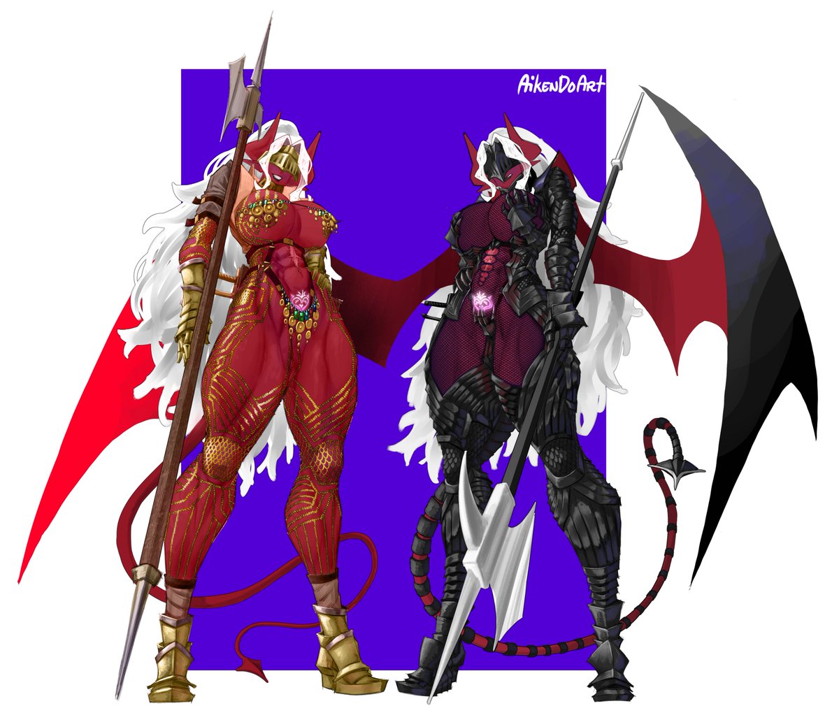 AgnerAiken's tweet photo. Succubus Hellknight Commission #CommissionsArt https://t.co/sna2BeLWnA