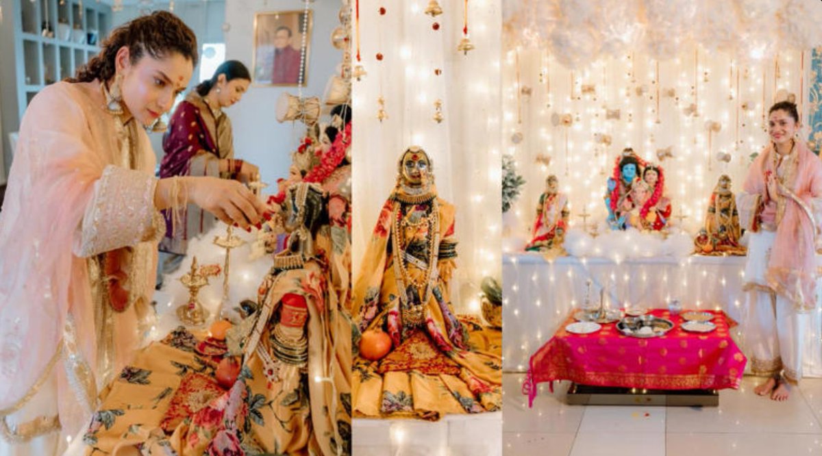 HunterflyCo's tweet photo. Ankita Lokhande Performs Gauri Puja at Home, Shares Festive Glimpses: ‘Bappa Ke Saath Gauri Maa Ka Ghar Mein Aana’
https://t.co/mKlJXPAnbt https://t.co/0bLRCrwd7Y
