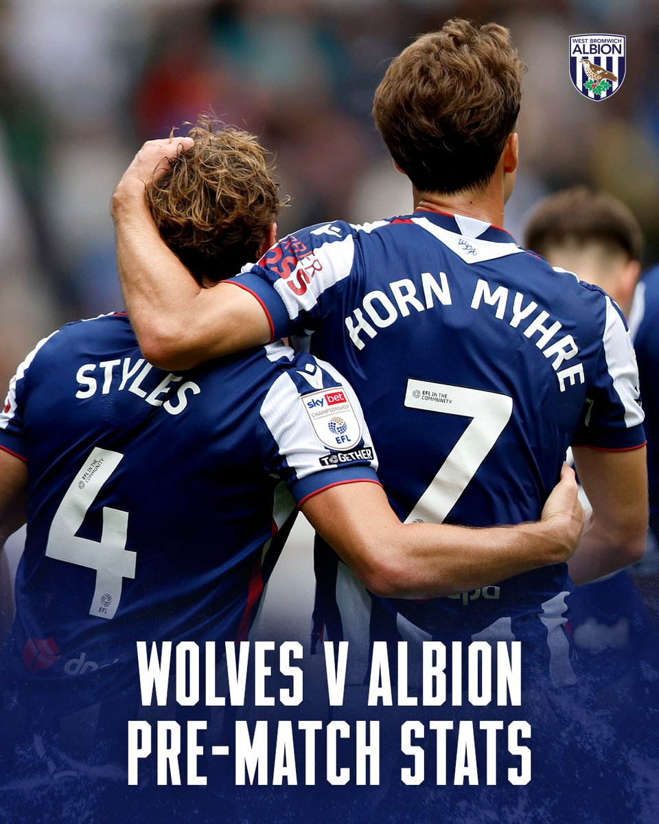 Wolves v Albion pre-match stat graphic