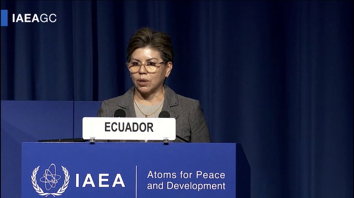 ecuadorvienna's tweet photo. El Ecuador 🇪🇨 participó en la 70ª Reunión Ordinaria de la Conferencia General del @iaeaorg que se celebró en la ciudad de Viena 🇦🇹. https://t.co/5iA0TPRJXO