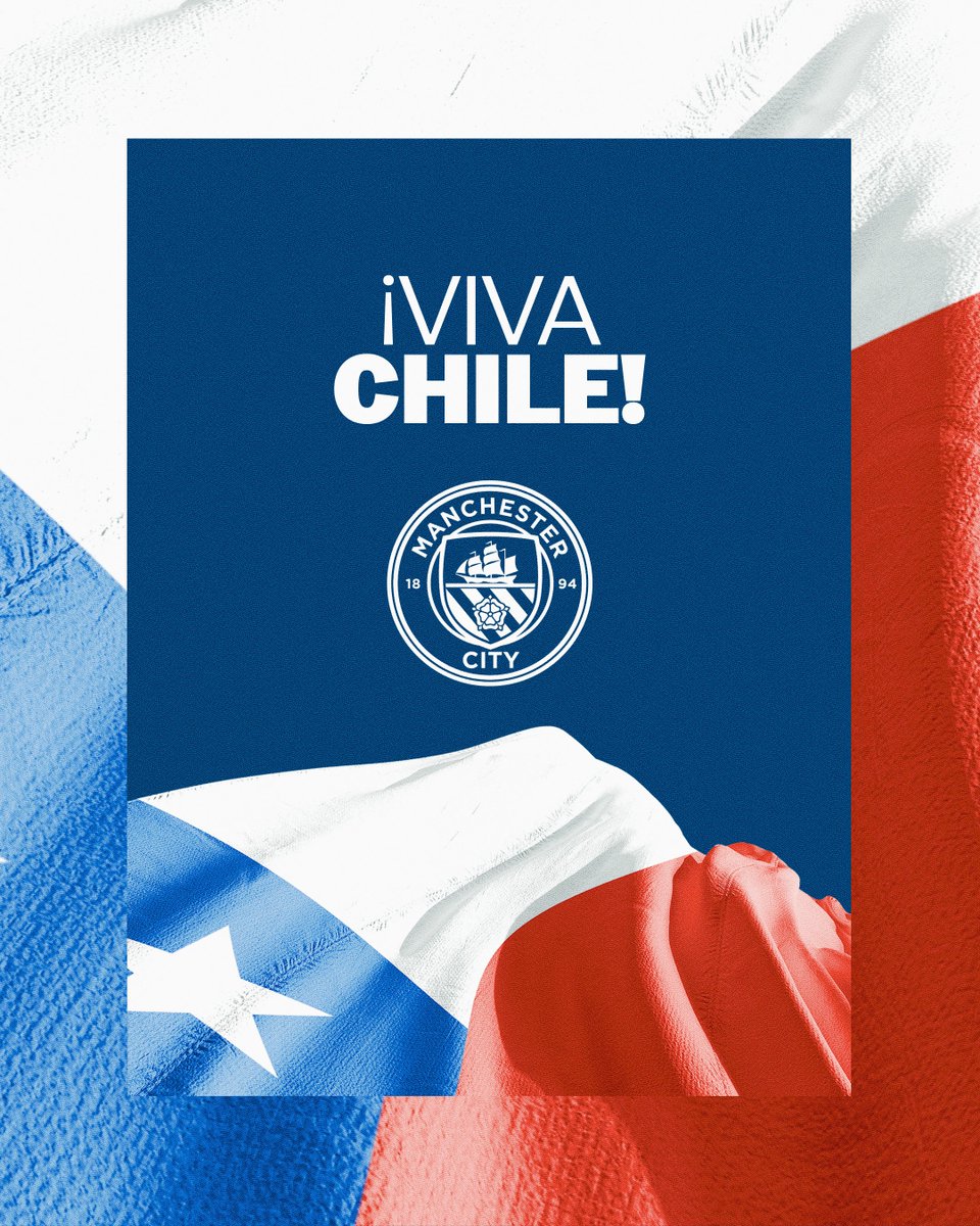 ManCityES's tweet photo. Un gran abrazo para todos nuestros fieles fanáticos chilenos en estas Fiestas Patrias.

Gracias por acompañarnos 🩵 https://t.co/4eko1jh69C