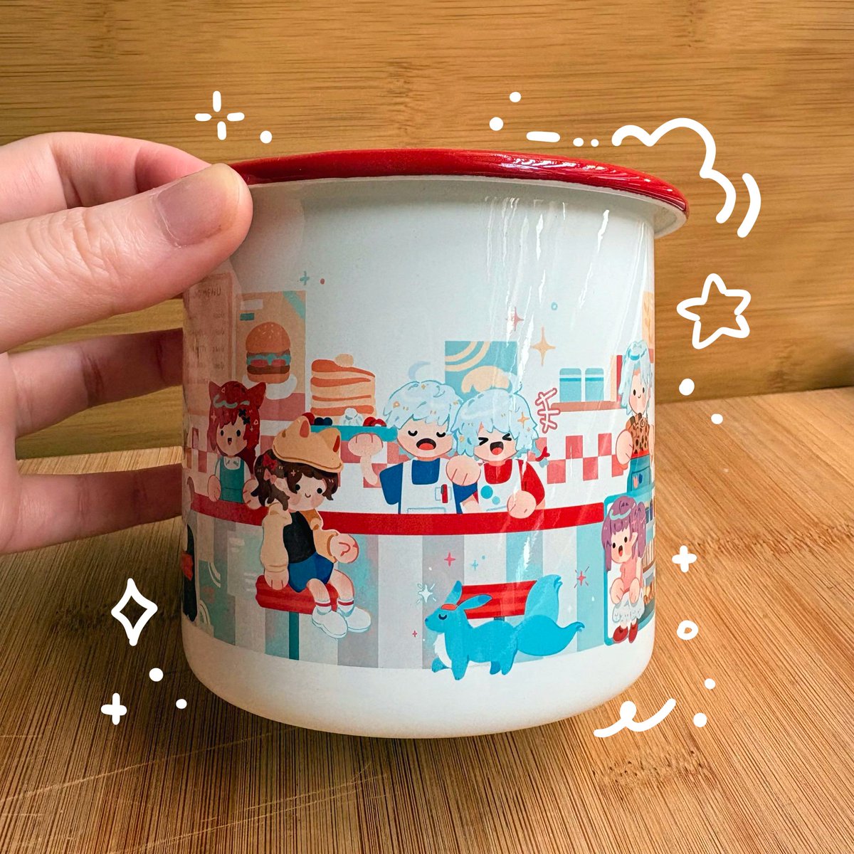 Fenrishion's tweet photo. Scions Diner enamel cup!
Coming to MSQ SG and MCM UK! :D (and online) https://t.co/I9z2DTywbh