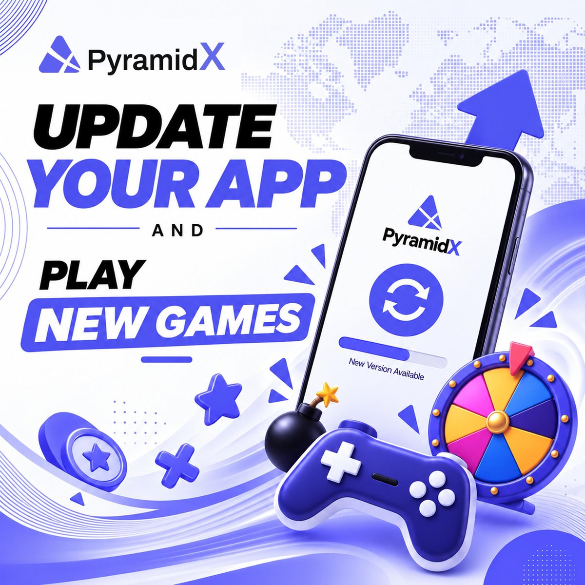 px__network's tweet photo. ๐ฎ Weekend Update โ Play, Explore & Stay Active
๐ฑ Update your app to the latest version
๐ฎ Play the new games
๐ Earn Event Points during Special Event 1.0
๐ Keep climbing the leaderboard
#PXNetwork #PyramidX #WeekendUpdate #SpecialEvent #Games https://t.co/mS58SSPgTn