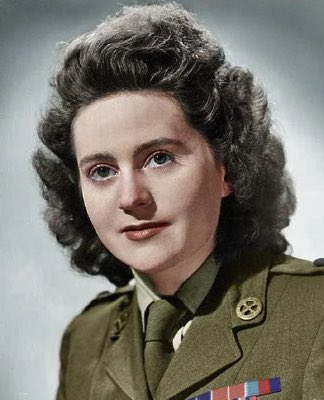 DrHelenFry's tweet photo. This striking colourised 1946 photograph shows Odette Hallowes, one of the most remarkable female SOE agents of the Second World War.

She remains one of my personal heroines. https://t.co/Tflw7yFMtm