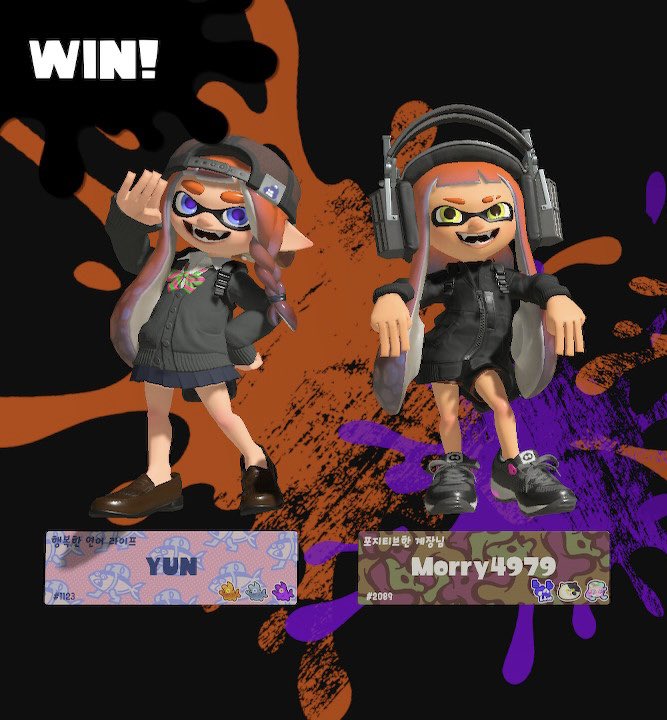YUN_Nintendo's tweet photo. 승리요정 모리님과💃🕺 해피해피 피시 뛰고 왔어요🐟 https://t.co/WtCl8NrVOr
