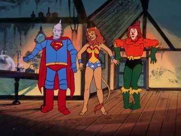 ImbrugliaJim's tweet photo. I'll be watching The World's Greatest Super Friends episode "The Planet of Oz" at 2:30 AM on #metvtoons #metvtoonssuperfriends https://t.co/8afTCe5xFp