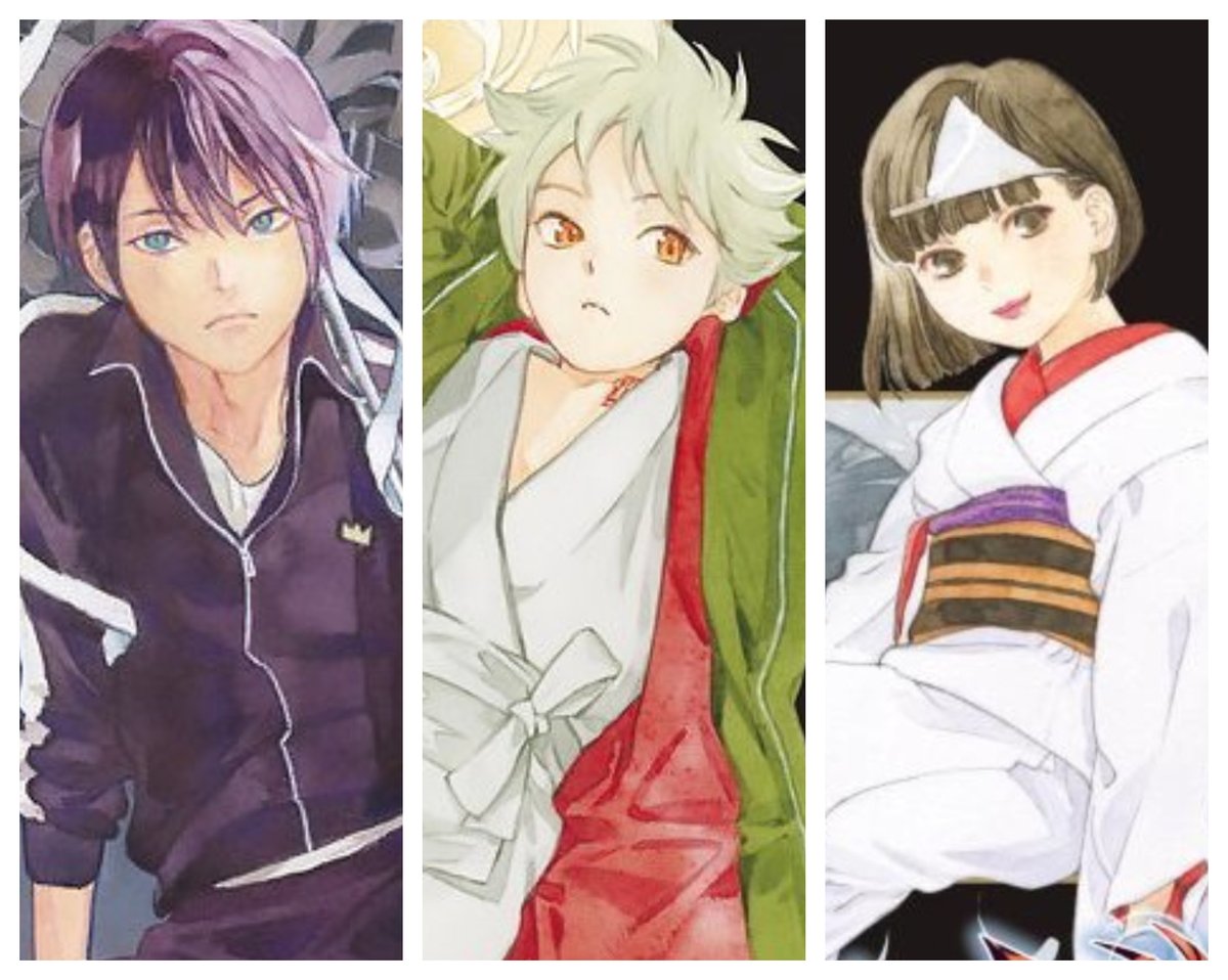 AnnaMlynsk1's tweet photo. Yato is unhealthily clingy and has many bad traits; Yukine has fits of rage and jealousy; Mizuchi does terrible things just to please Father. All three are abused children, all three behave accordingly, and I love all three of them. https://t.co/SaGvuZi8yq