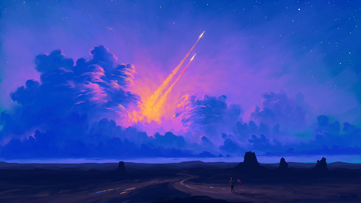 hereisbis's tweet photo. To Destination
#illustration #drawing #ArtTwitter #wallpaper #sunset https://t.co/oN4ZIPLL2v