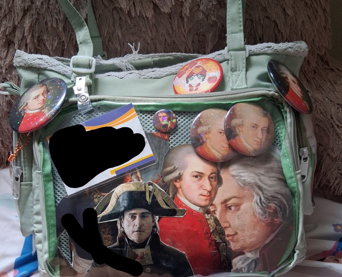 Polybugyaoii's tweet photo. My Mozart and Napoleon ita bag https://t.co/vnbsqsirFH