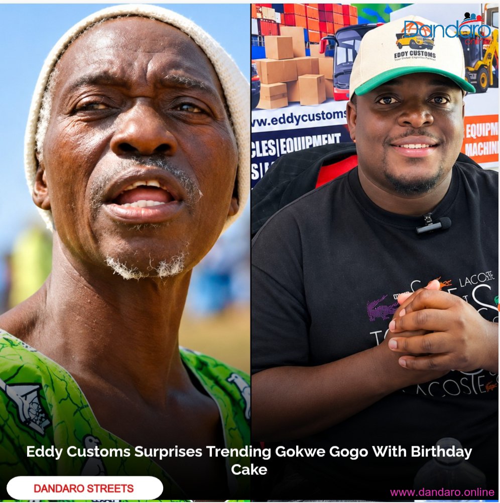 DandaroOnline's tweet photo. #dandarostreets Trending Gokwe grandmother has received a surprise birthday cake from Eddy Customs Clearing and Forwarding after a viral video of her celebrating the President’s birthday and wishing to also enjoy some cake captured social media attention.

The company, which said it has roots in Gokwe, was touched by Gogo’s cheerful remarks and decided to buy her a cake as a gesture of love and appreciation. Eddy Customs said the gesture was about honouring elders, remembering one’s roots and giving back to the community.

The cake is ready for collection at Cake Haven PaMuponesi, Room 1, with Eddy Customs telling Gogo: “Ku Gokwe tinerudo! Enjoy your cake, Gogo.”

Follow Our WhatsApp Channel:
https://t.co/cYTwWjSLzD